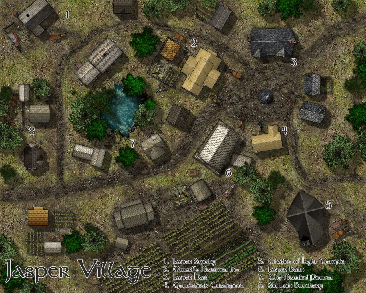 Nibirum Map: jasper village by Lorelei