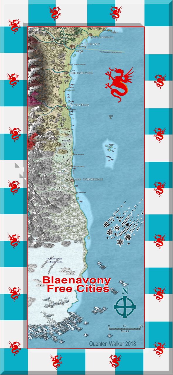 Nibirum Map: Blaenavony Free Cities by Quenten Walker
