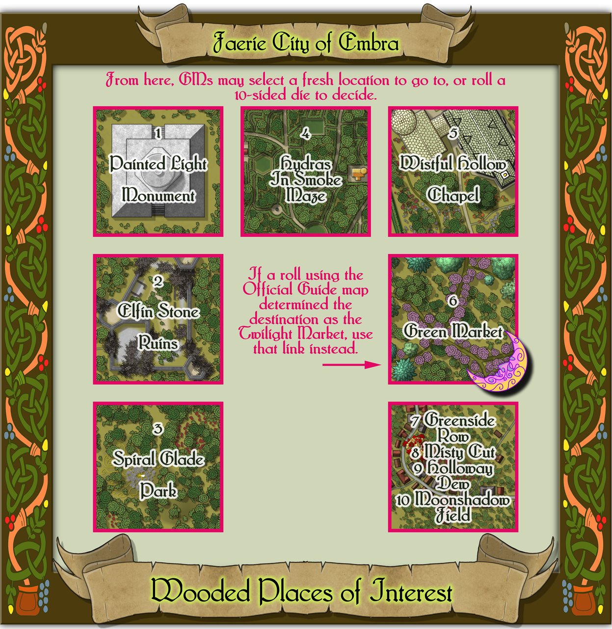 Nibirum Map: embra wooded places of interest by Wyvern