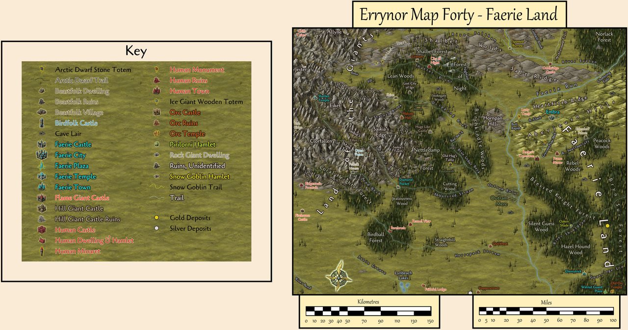 Nibirum Map: errynor map 40 - faerie land by Wyvern