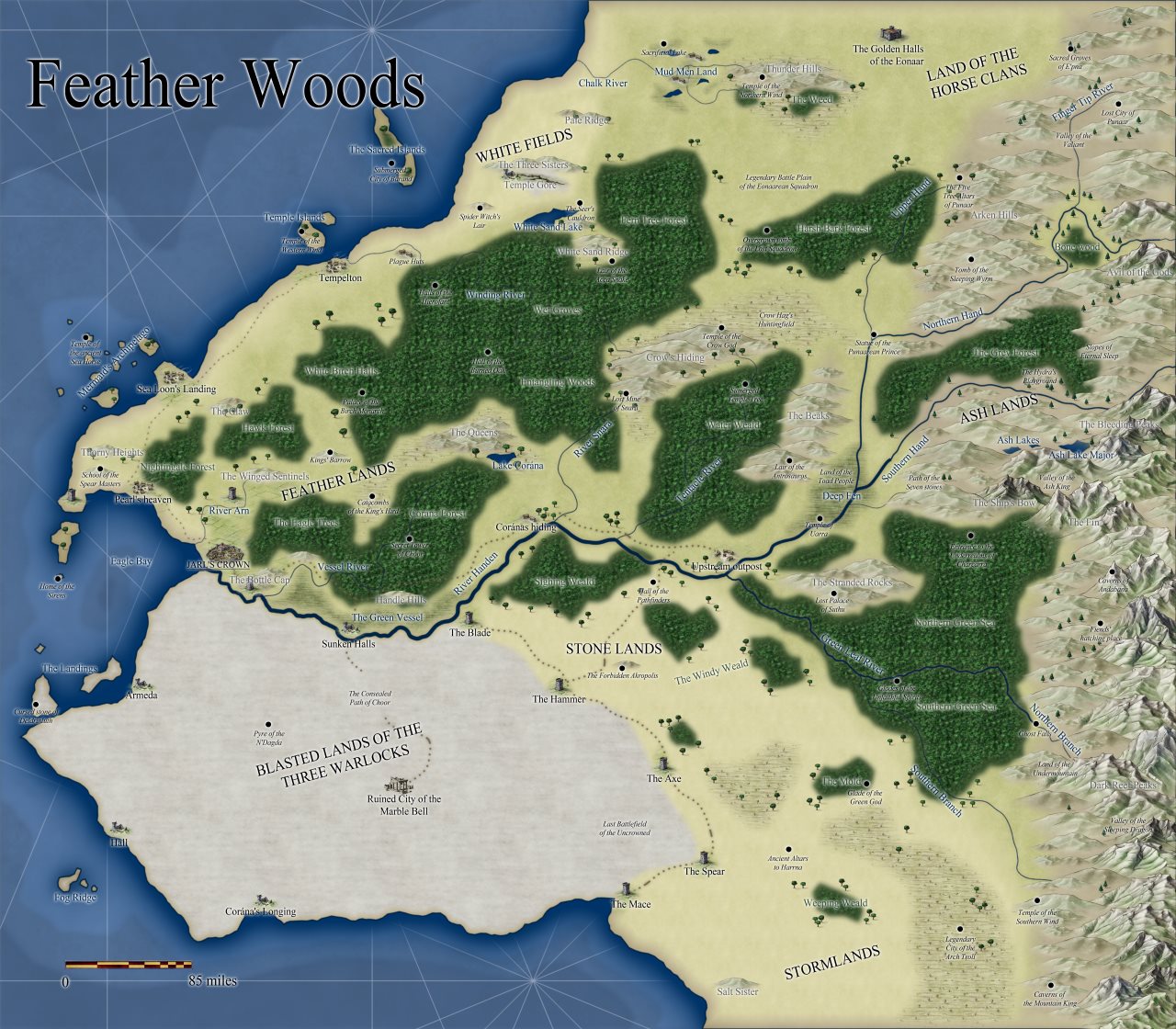 Nibirum Map: feather woods by Cernunnos
