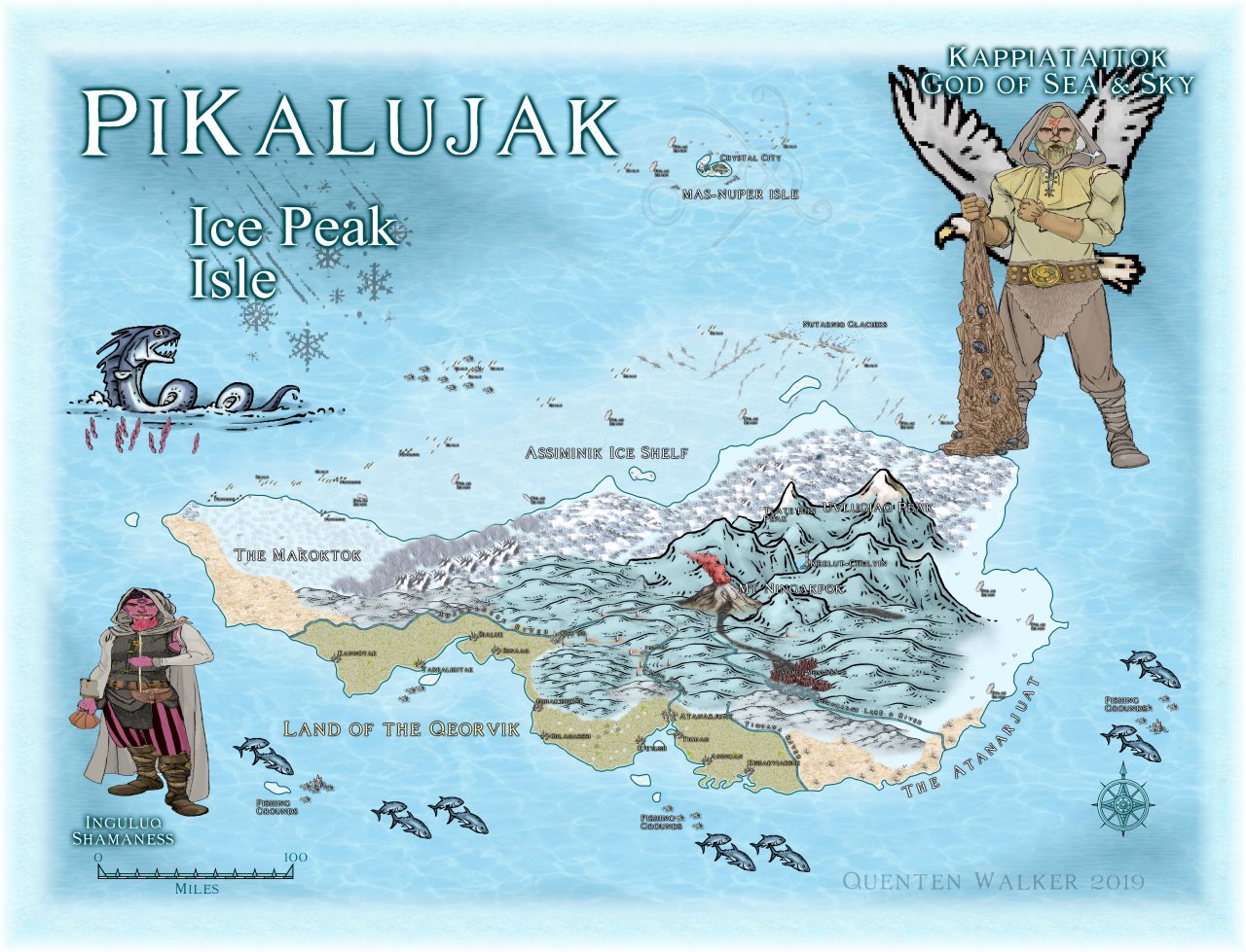 Nibirum Map: ice peak isle by Quenten Walker