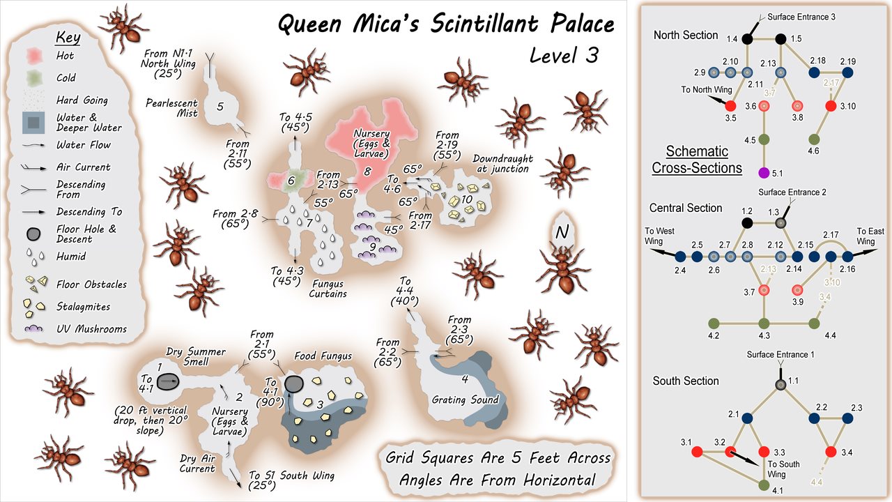 Nibirum Map: queen micas scintillant palace level 3 by Wyvern