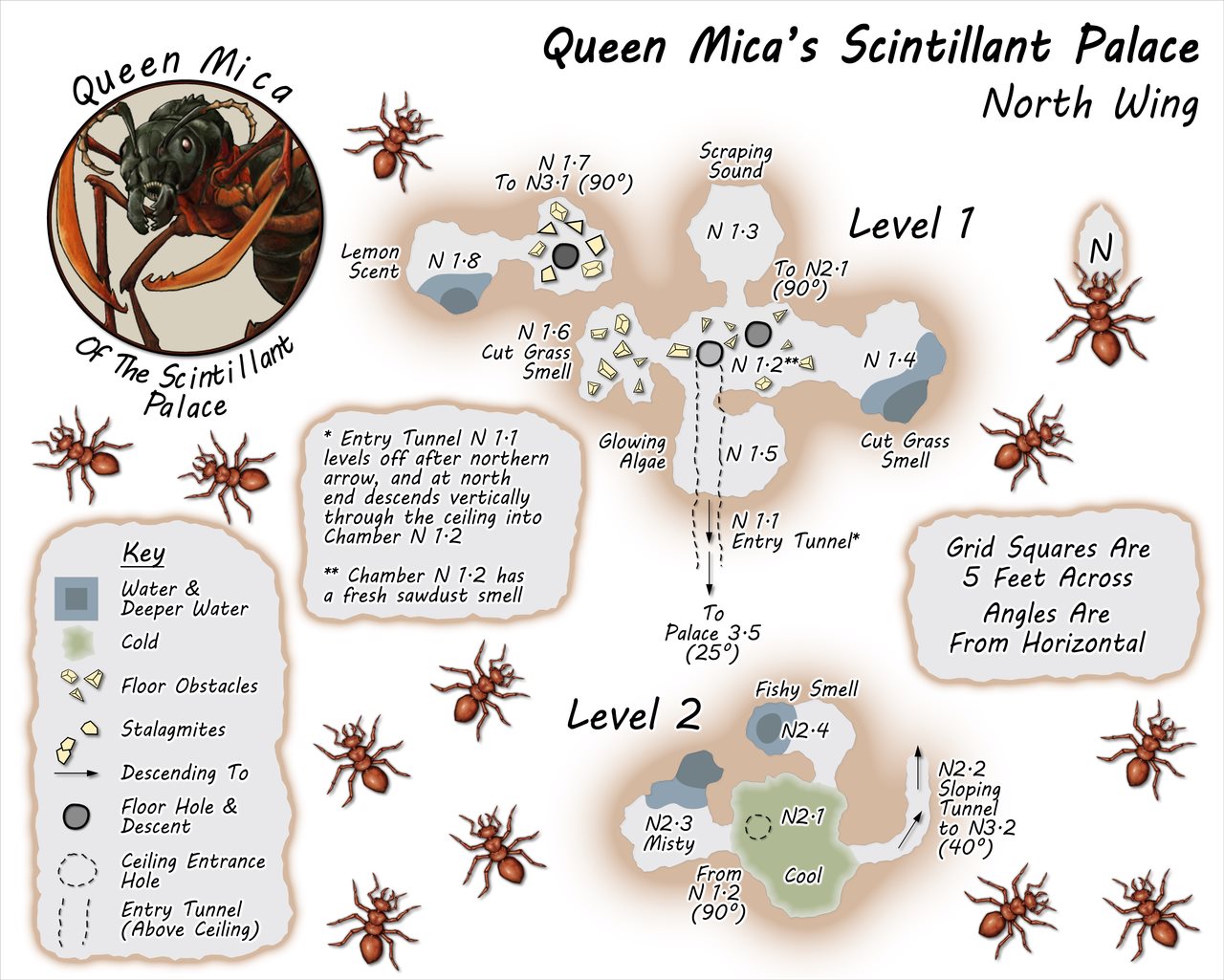 Nibirum Map: queen micas scintillant palace north wing 1 and 2 by Wyvern
