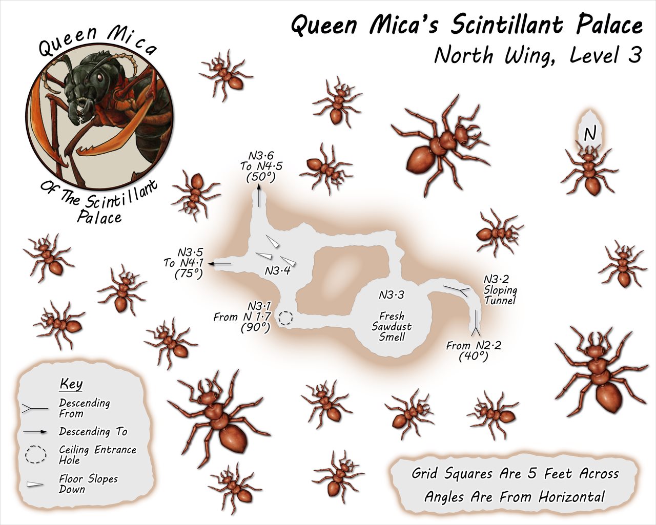 Nibirum Map: queen micas scintillant palace north wing 3 by Wyvern