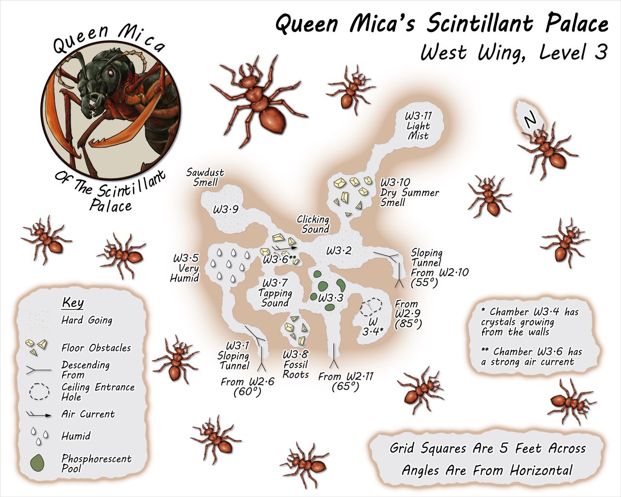 Nibirum Map: queen micas scintillant palace west wing 3 by Wyvern