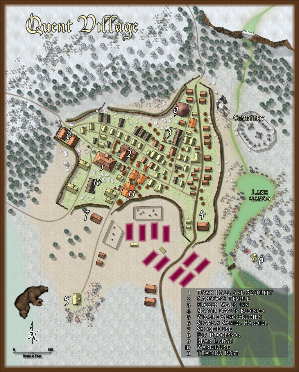 Nibirum Map: quent village by Quenten Walker