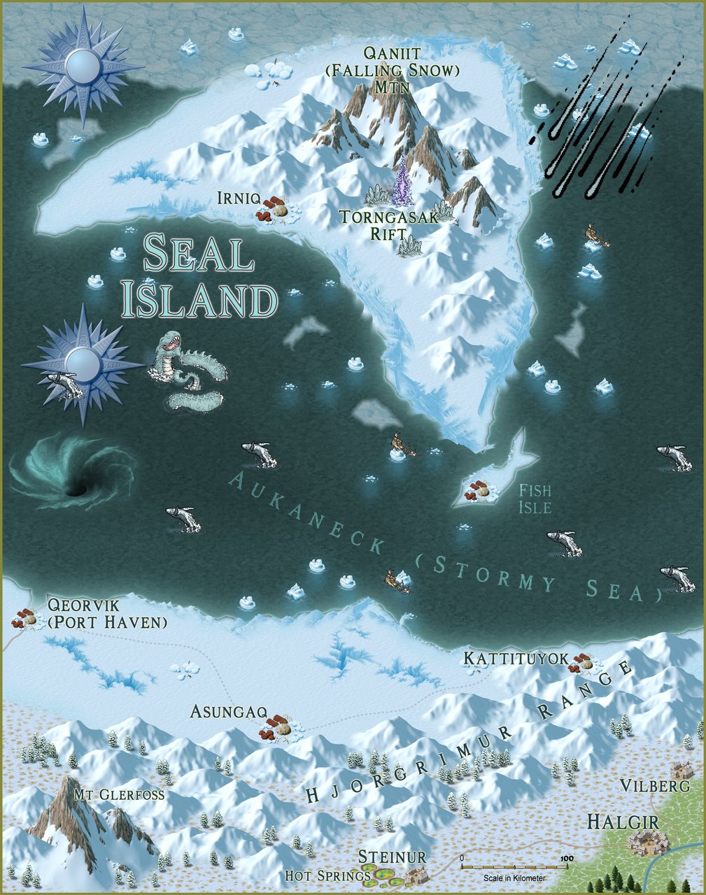 Nibirum Map: seal island by Quenten Walker
