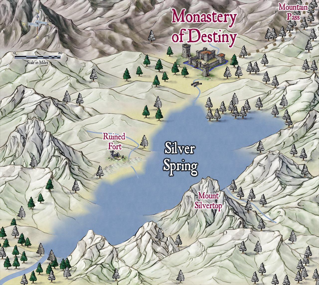 Nibirum Map: silver spring by Quenten Walker