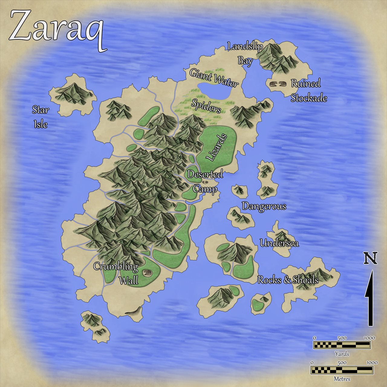 Nibirum Map: the isle of zaraq by Wyvern