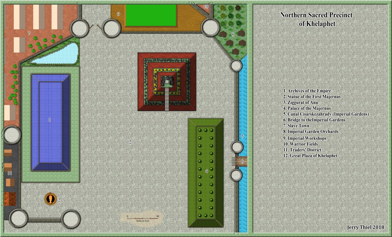 Nibirum Map: Northern Sacred Precinct by Jerry Thiel