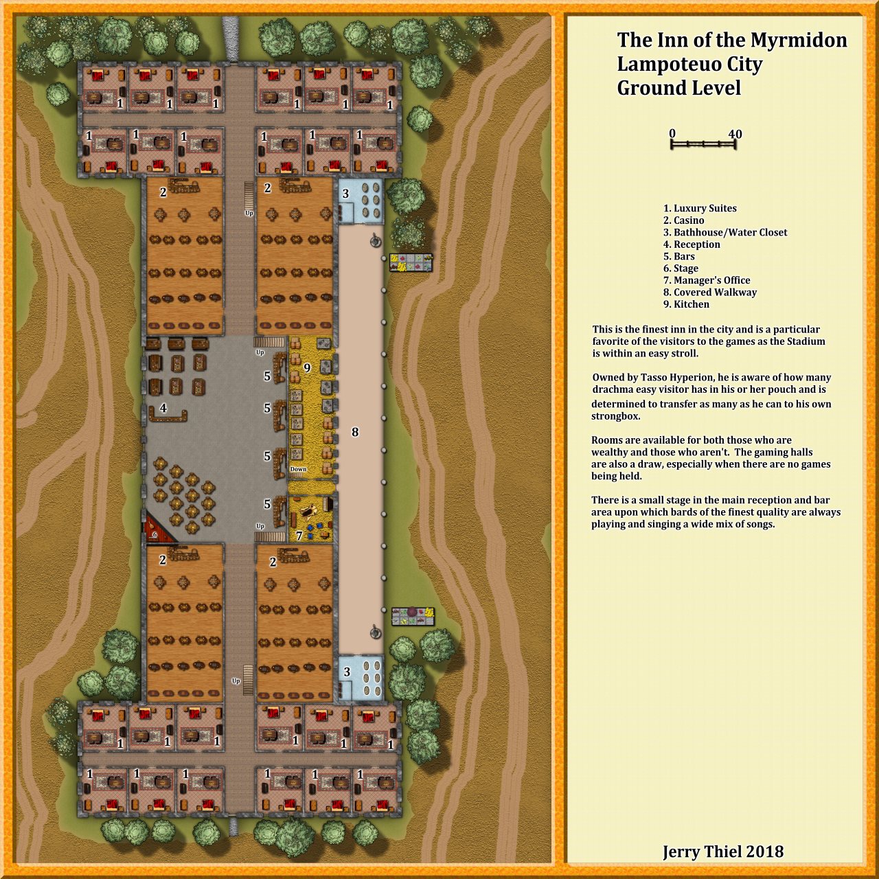Nibirum Map: The Inn of the Myrmidon by Jerry Thiel