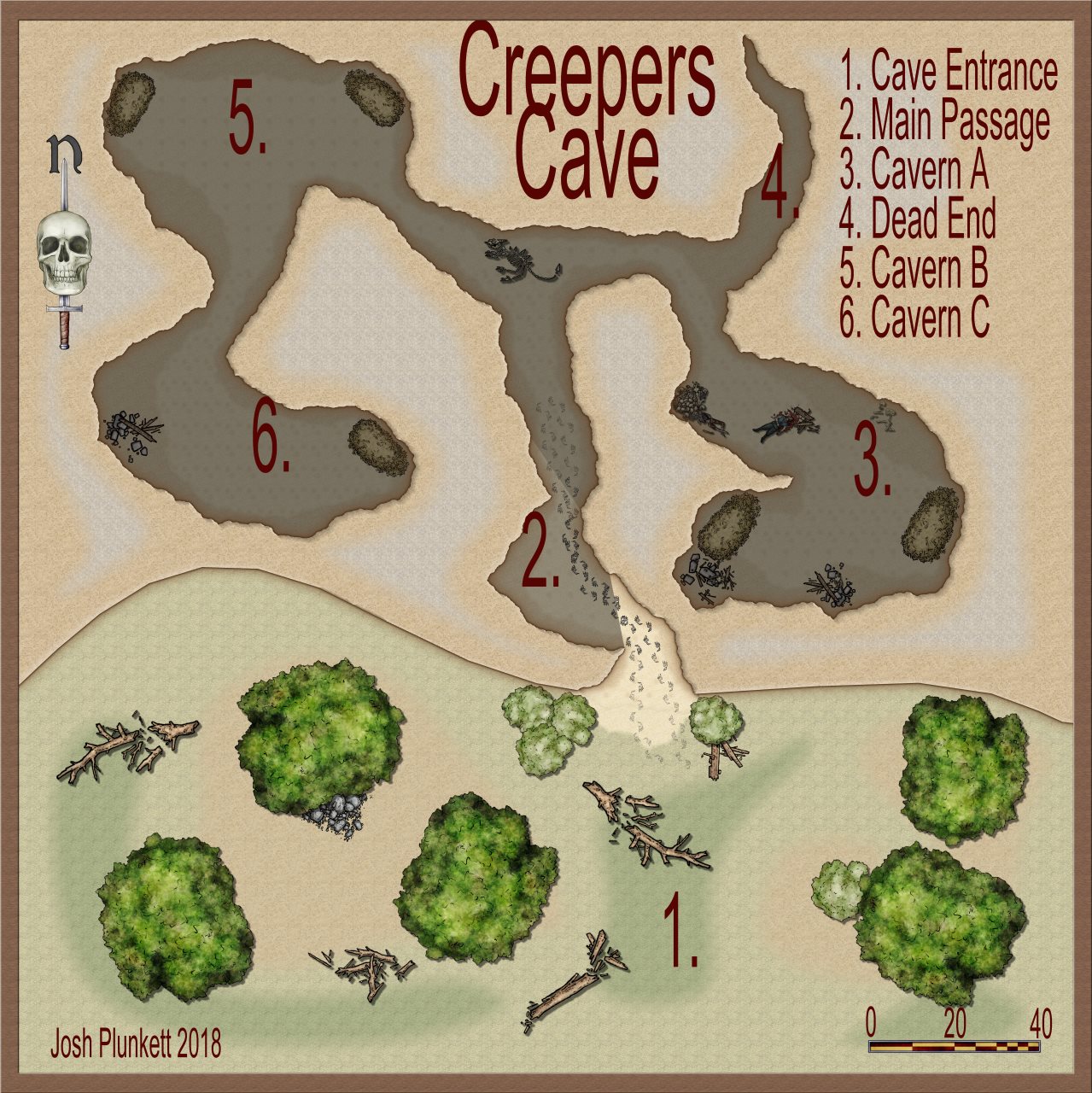Nibirum Map: creepers cave by Josh Plunkett