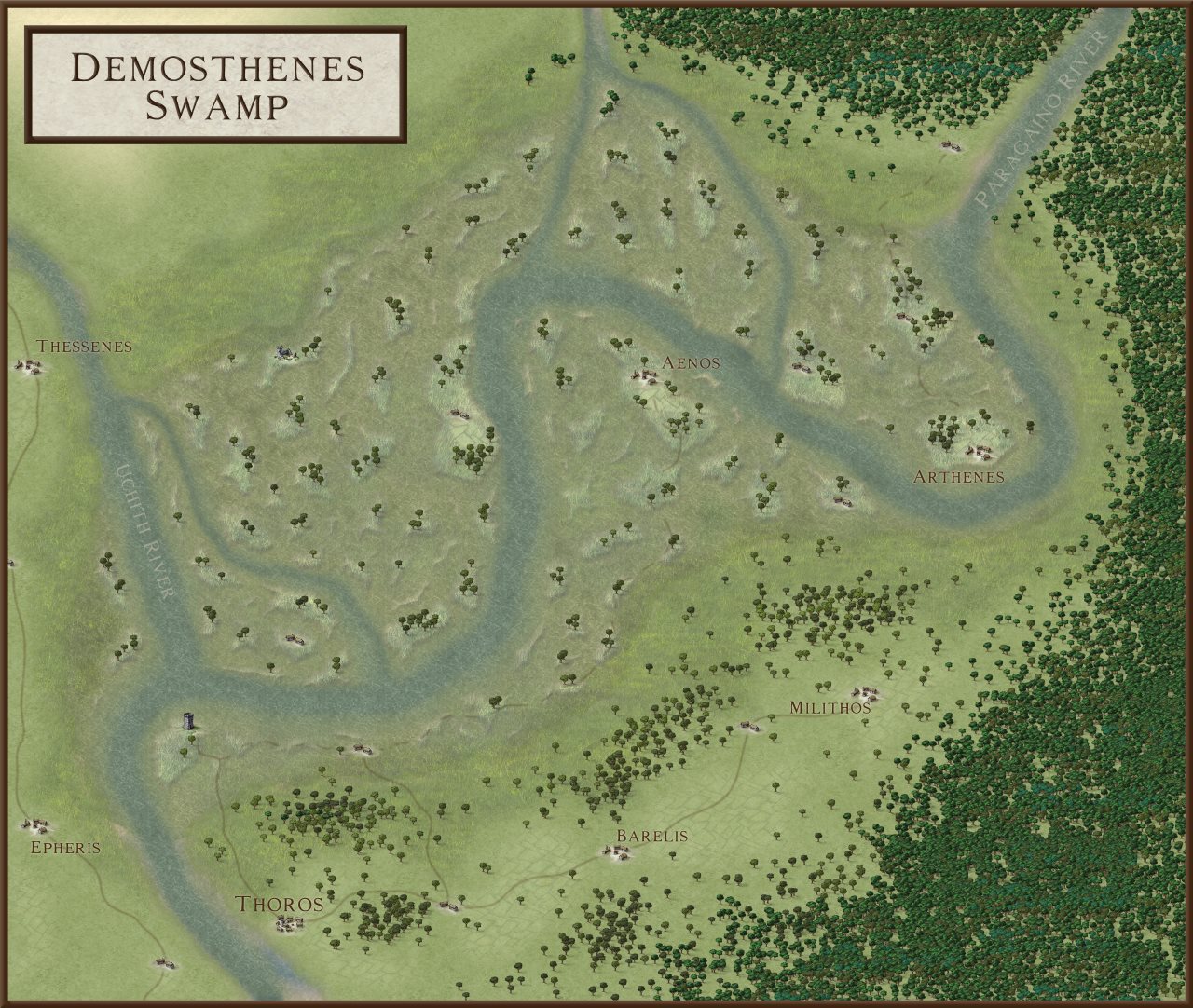 Nibirum Map: demosthenes swamp by HadrianVI