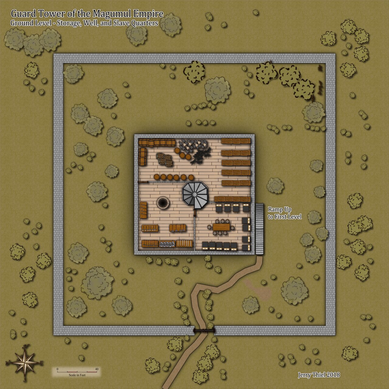 Nibirum Map: guard tower by Jerry Thiel