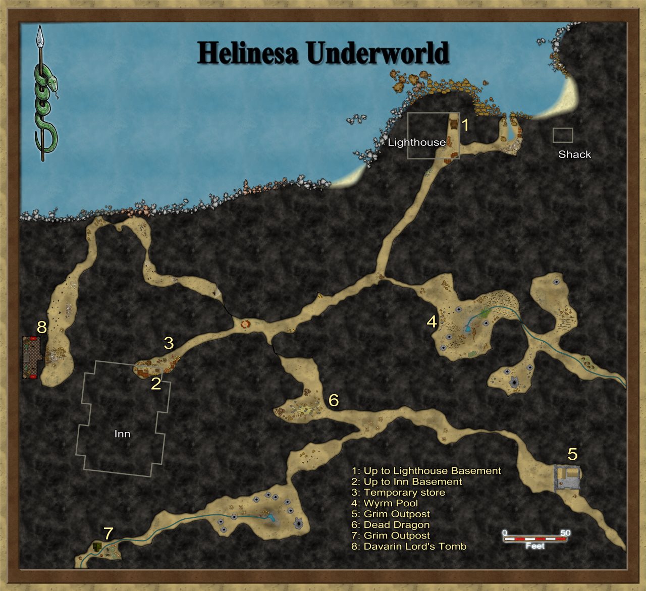 Nibirum Map: helinesa underworld by Quenten Walker