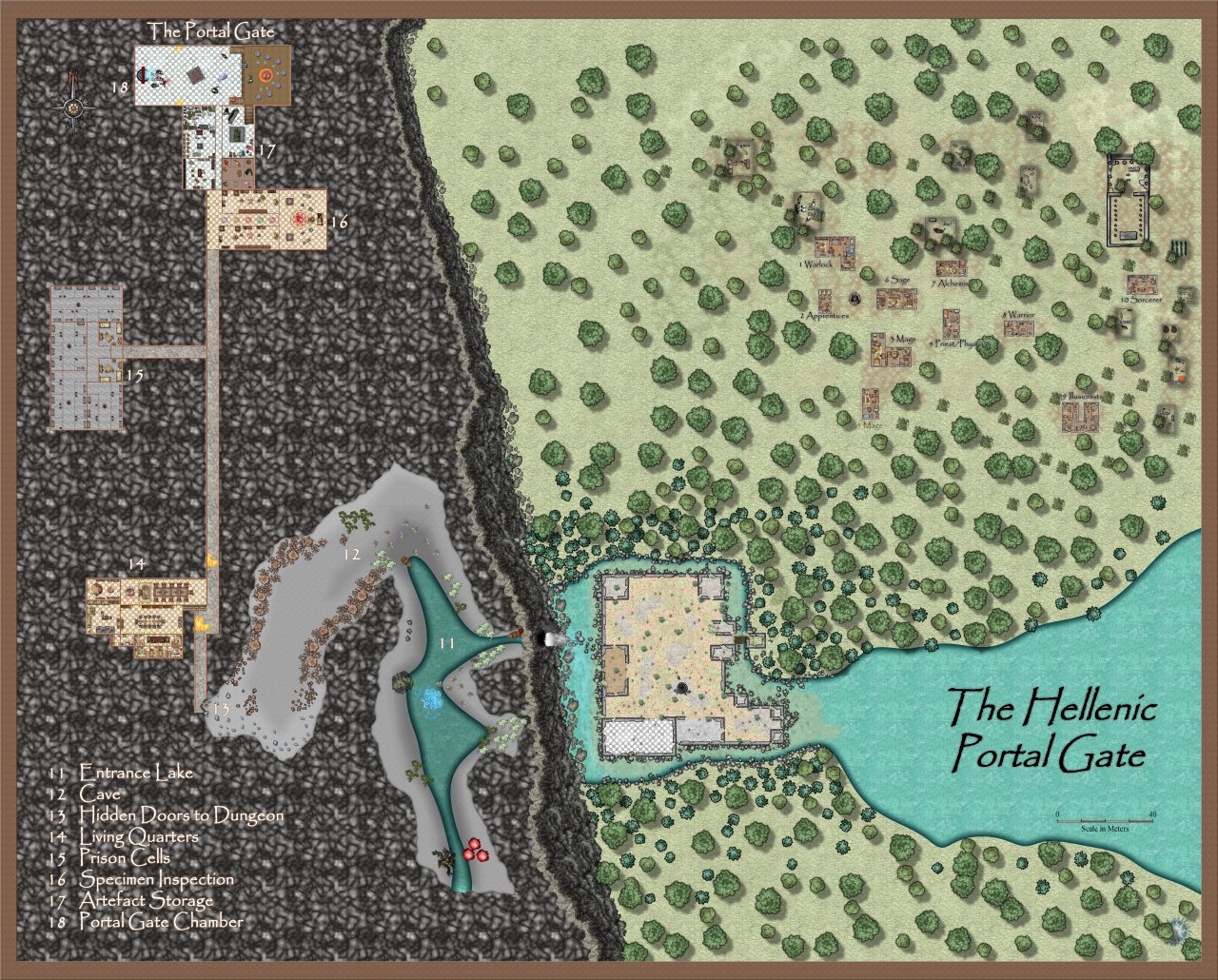 Nibirum Map: hellenic portal gate by Quenten Walker