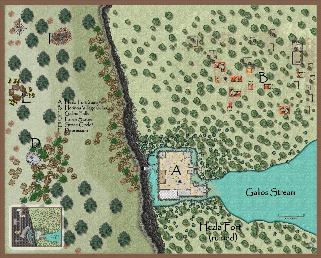 Nibirum Map: hezla fort ruins by Quenten Walker