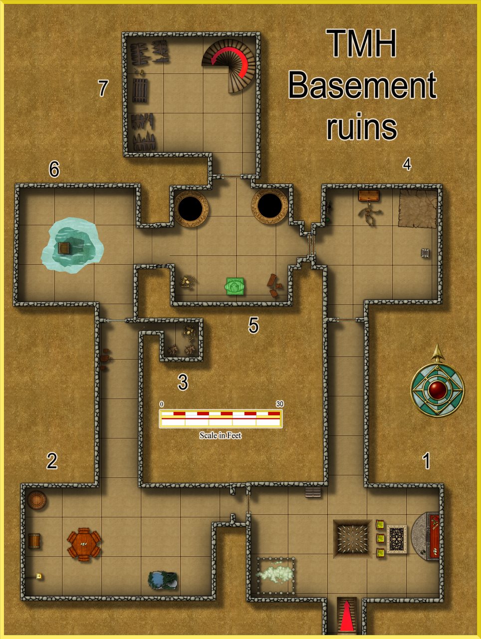 Nibirum Map: mithlas holes basement ruins by 