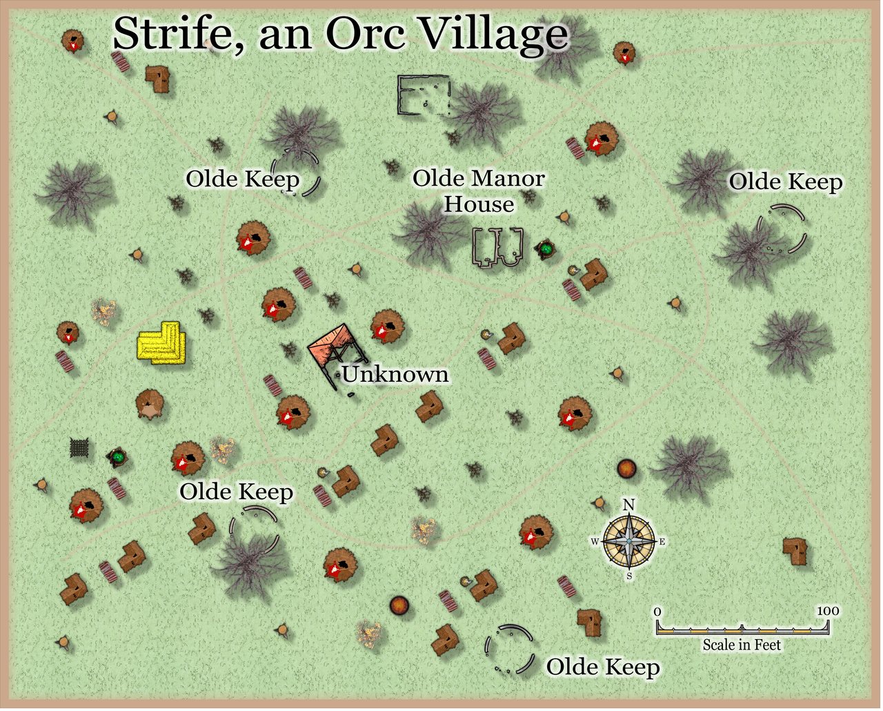 Nibirum Map: orc village strife by JimP