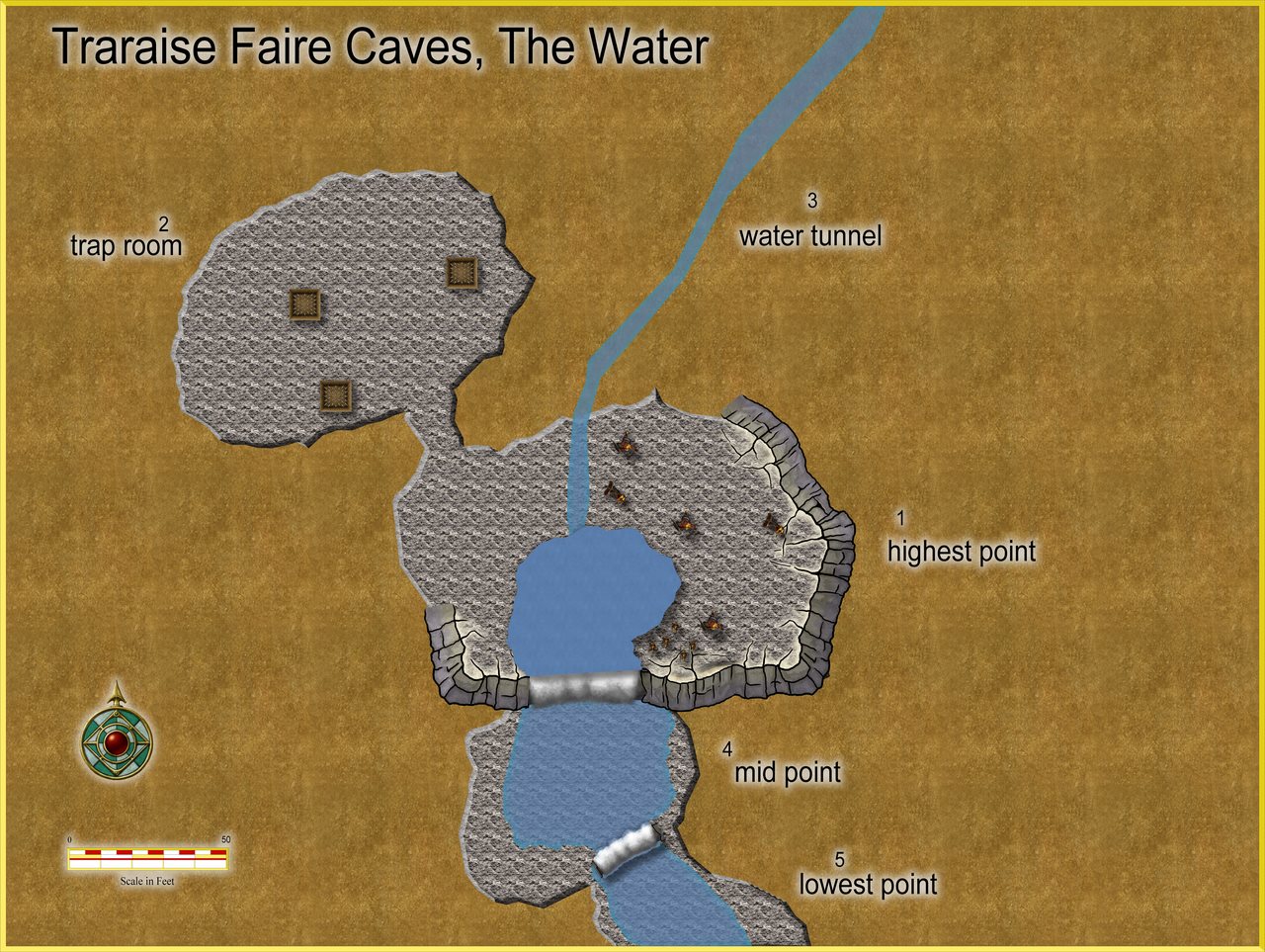 Nibirum Map: traraise faire caves the water by JimP