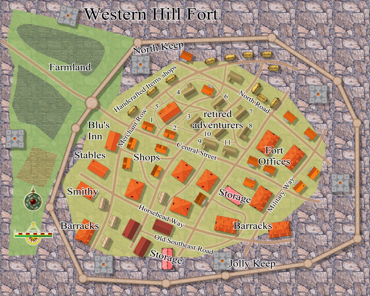 Nibirum Map: western hill fort by JimP