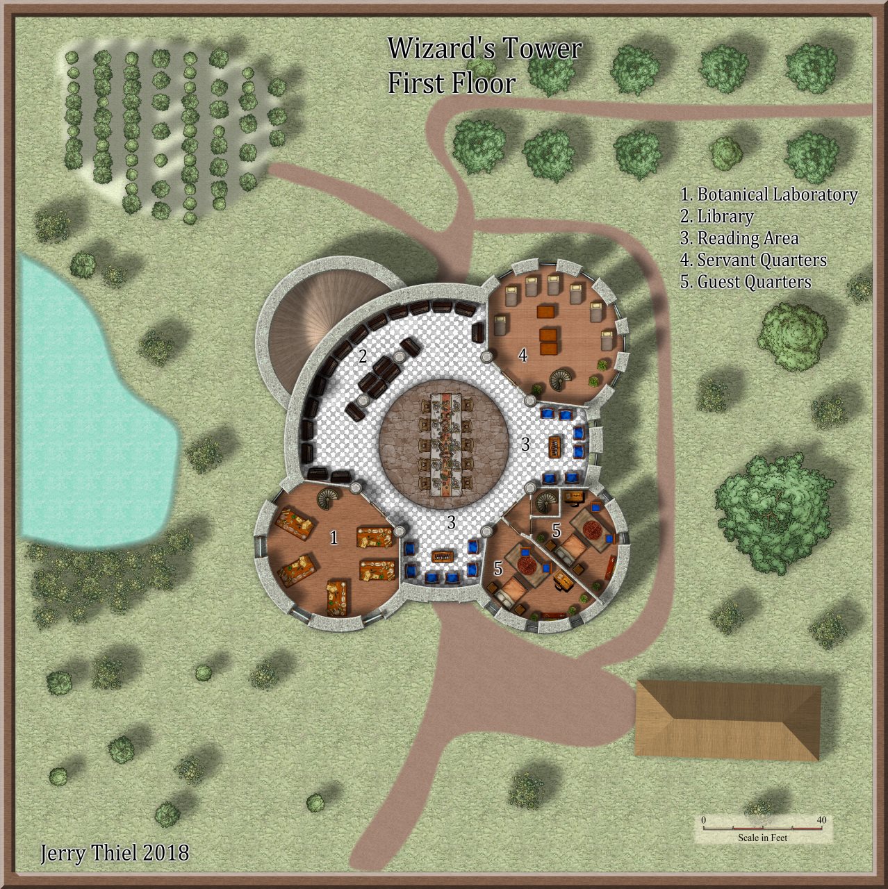 Nibirum Map: wizards tower 1 by Jerry Thiel