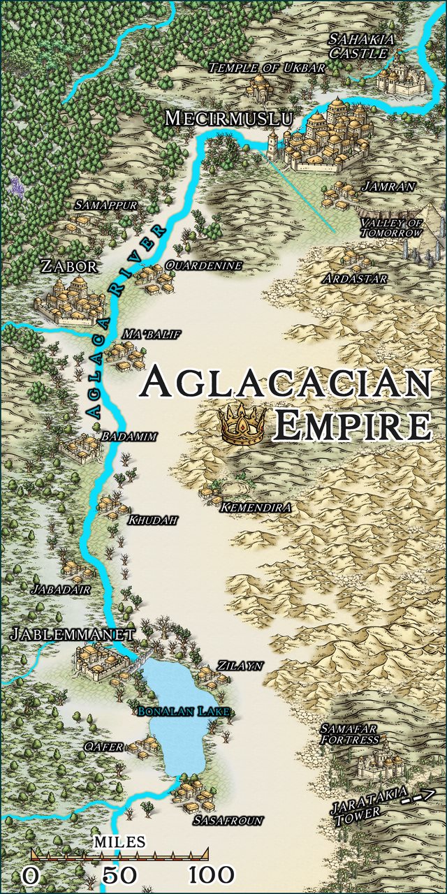 Nibirum Map: aglacacian empire by Ricko Hasche
