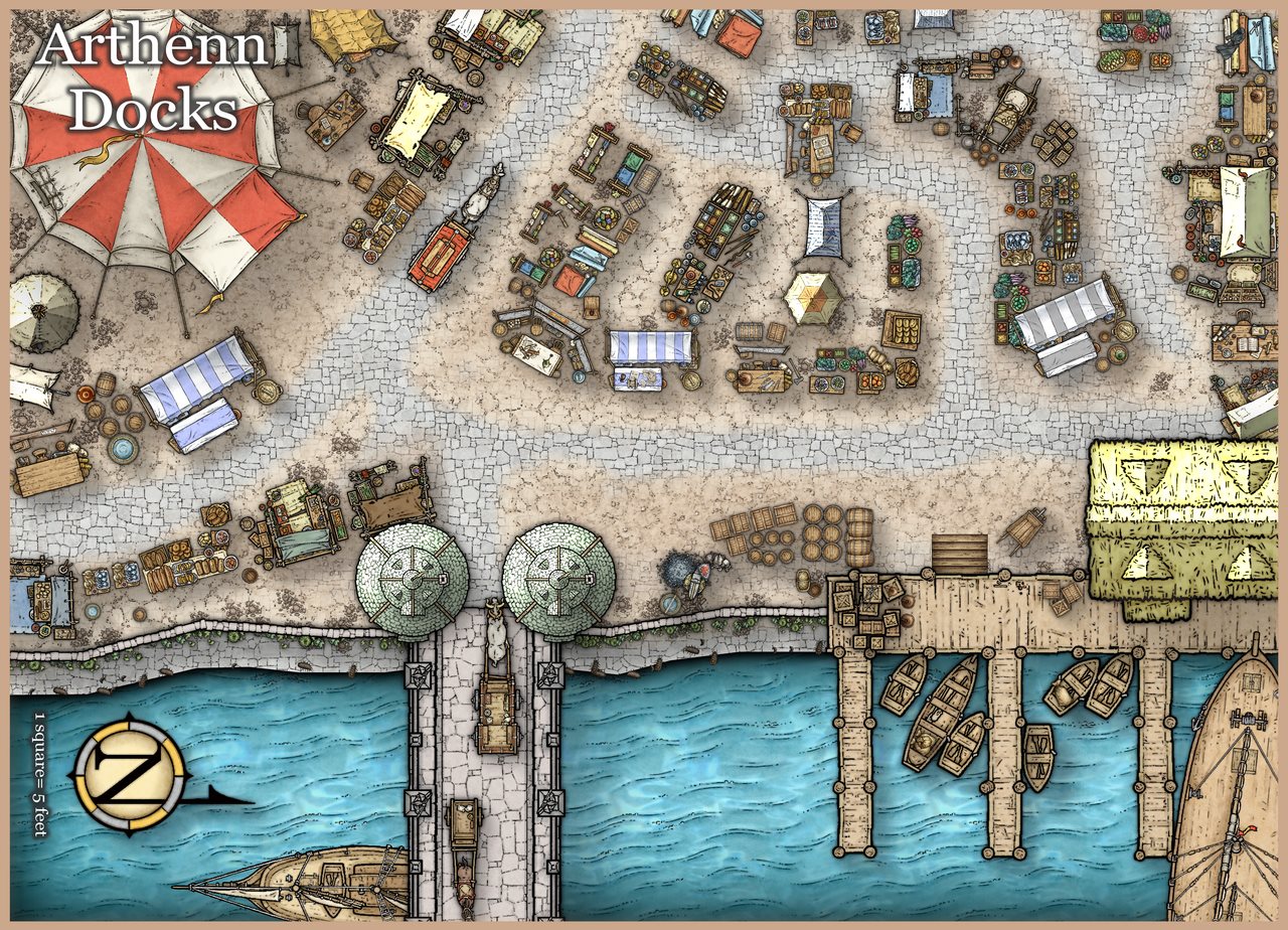 Nibirum Map: arthenn docks by Ricko Hasche