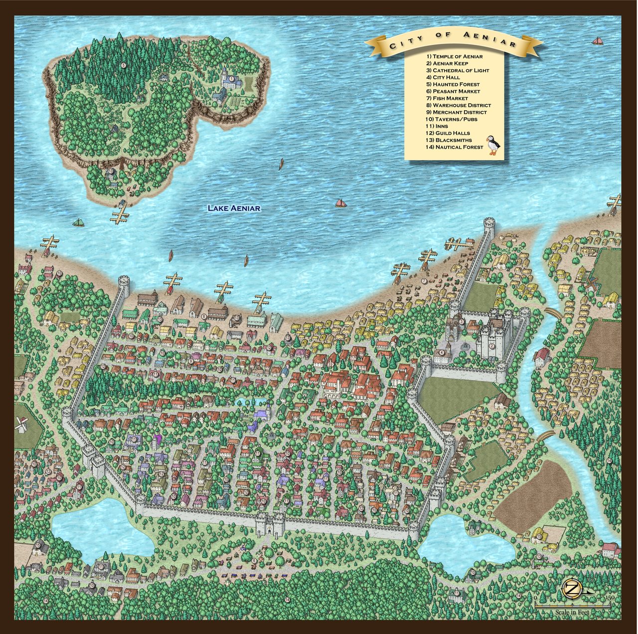 Nibirum Map: city of aeniar by Jeff B