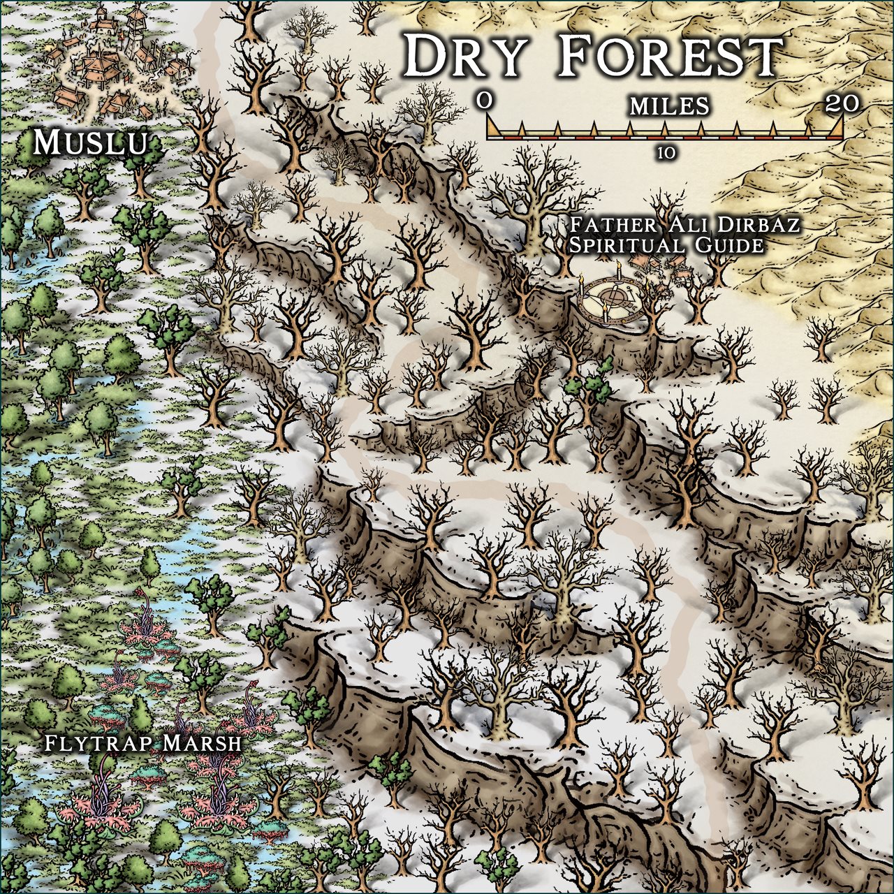 Nibirum Map: dry forest by Ricko Hasche