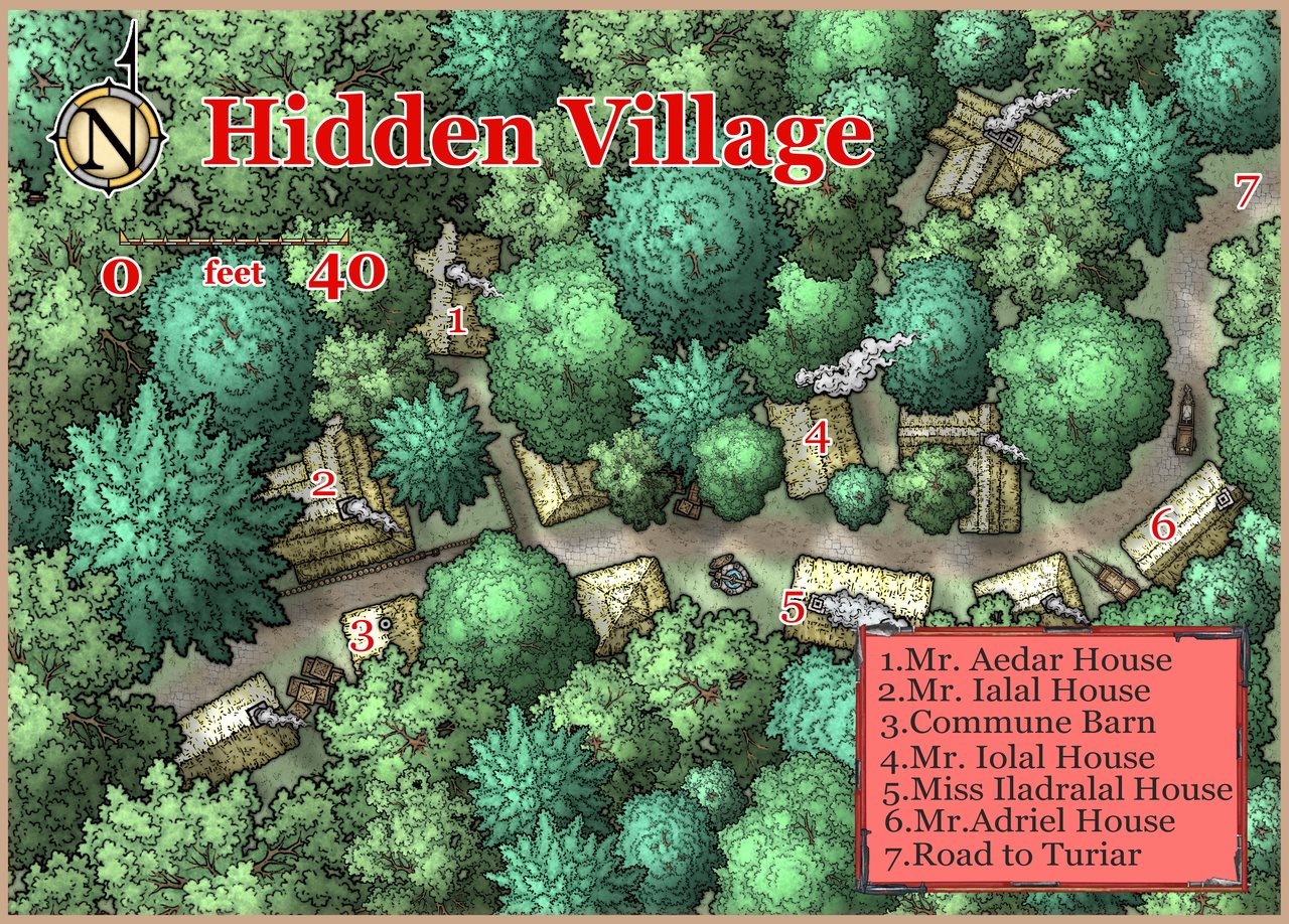 Nibirum Map: ethe hidden village by Ricko Hasche