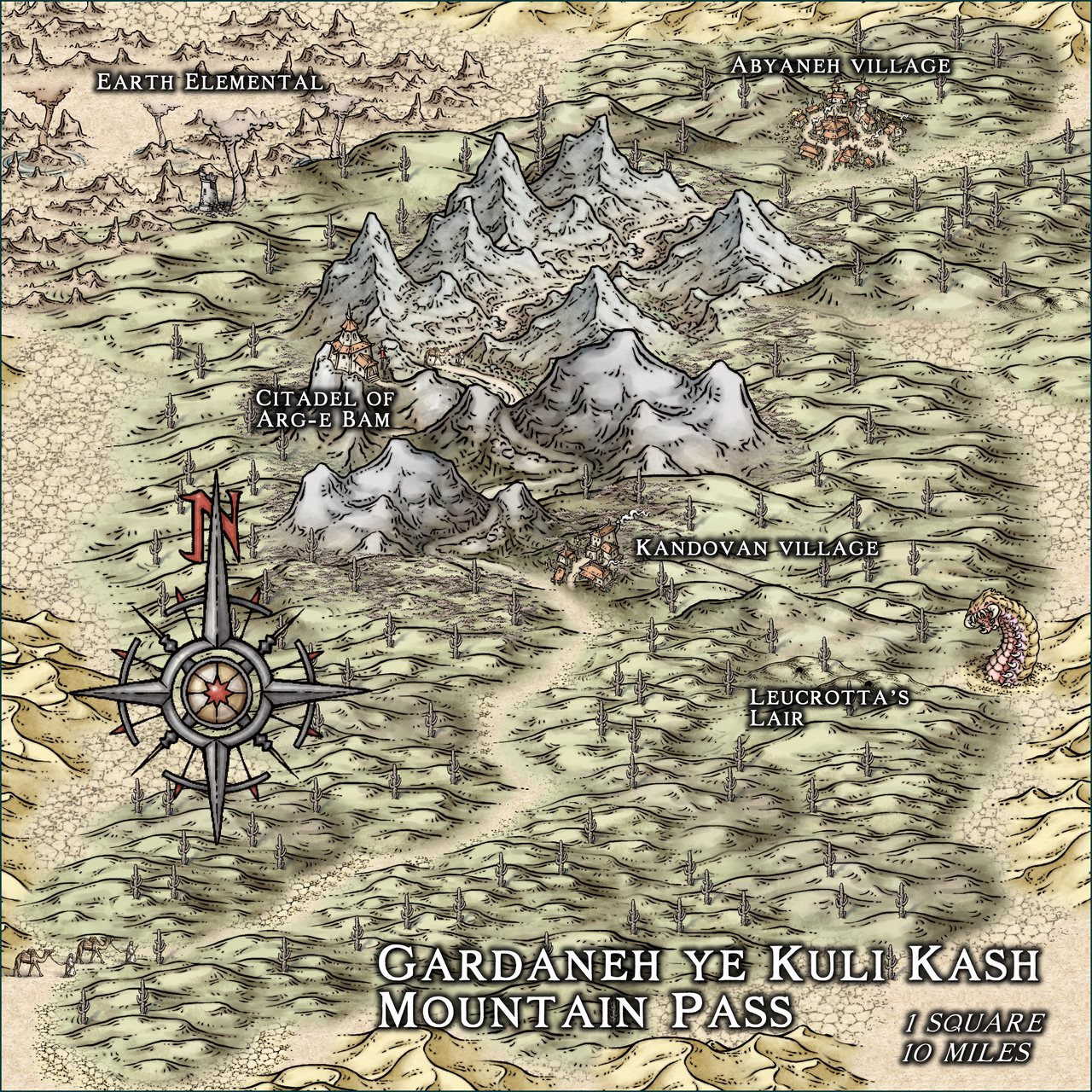 Nibirum Map: gardaneh ye kuli kash mountain pass by Ricko Hasche