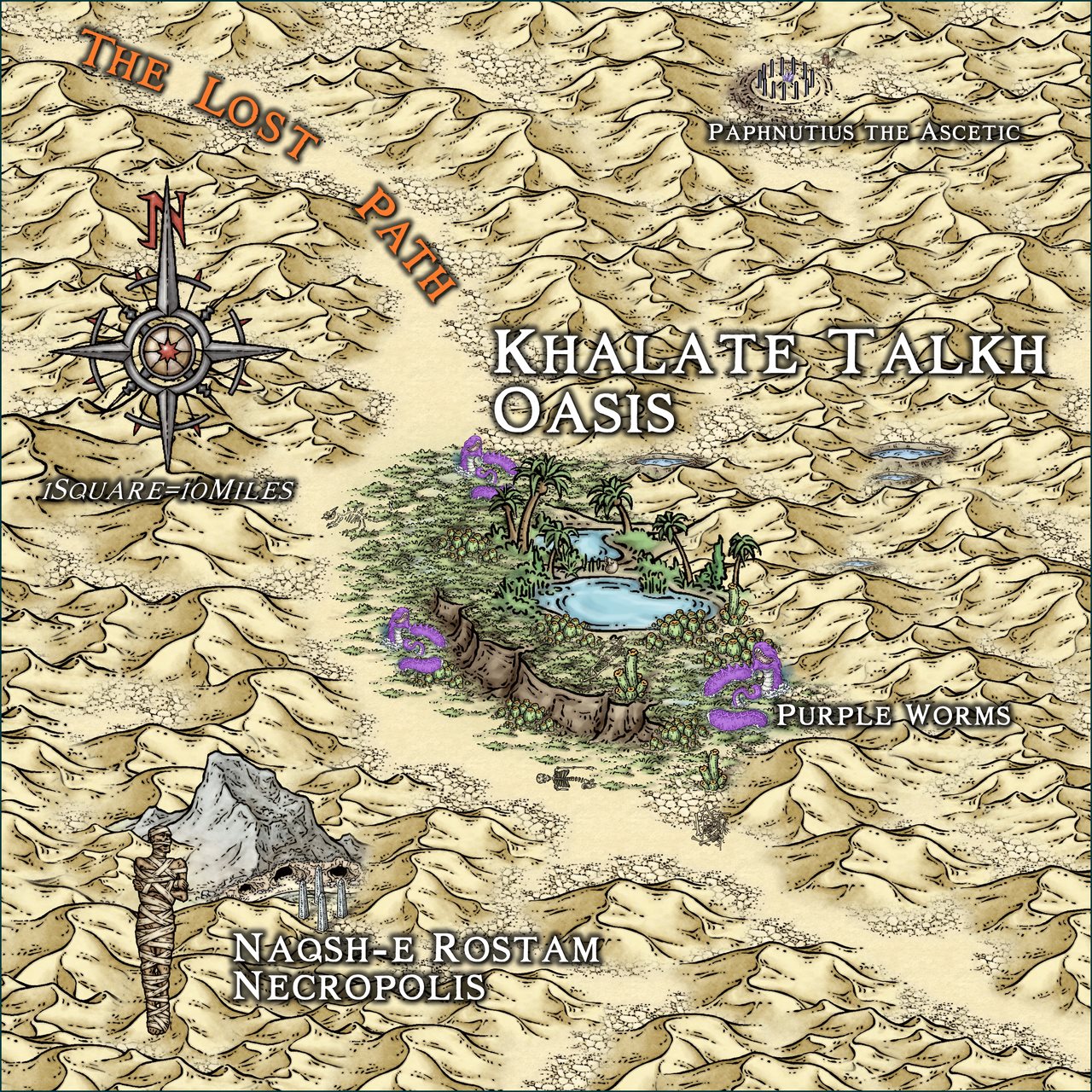 Nibirum Map: khalate talkh oasis by Ricko Hasche