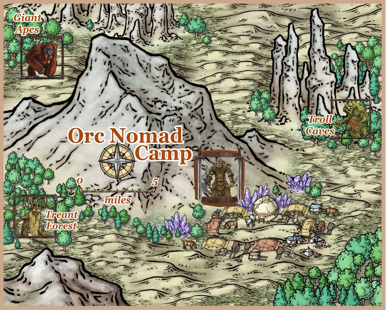 Nibirum Map: nomad orc camp by Ricko Hasche