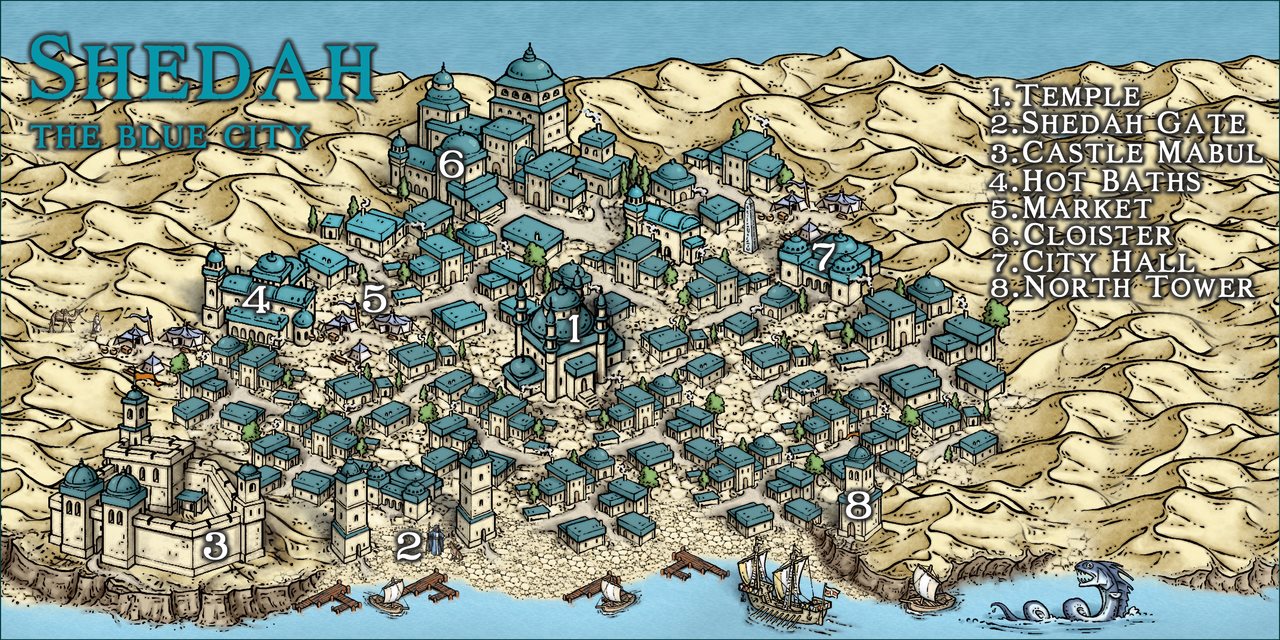 Nibirum Map: shedah - the blue city by Ricko Hasche