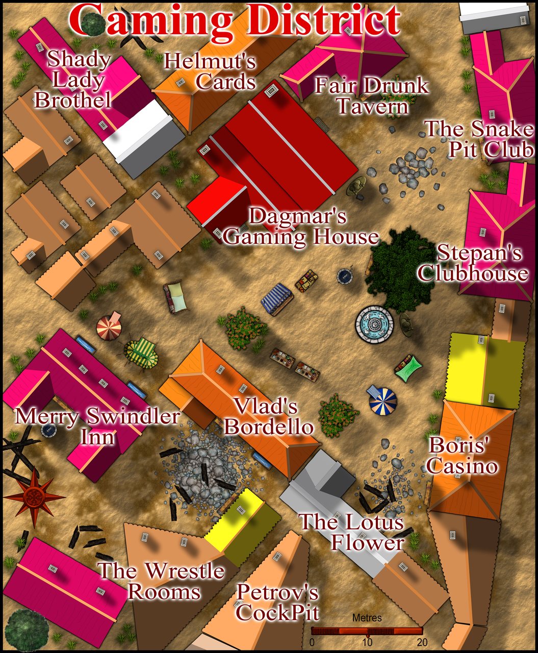 Nibirum Map: gaming district by Quenten Walker
