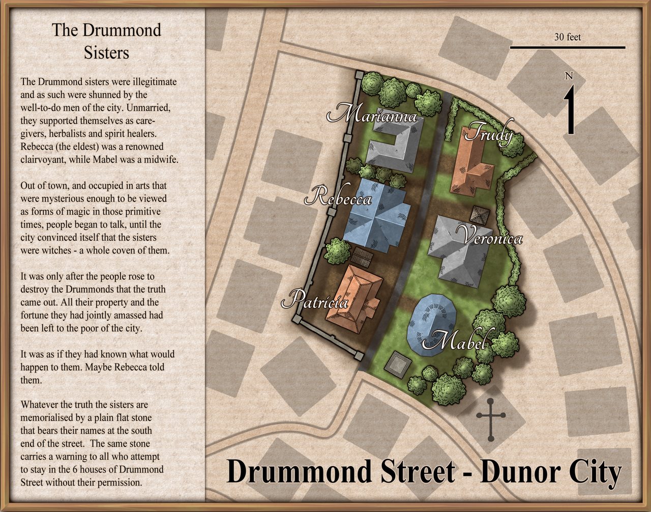 Nibirum Map: drummond street by Sue Daniel