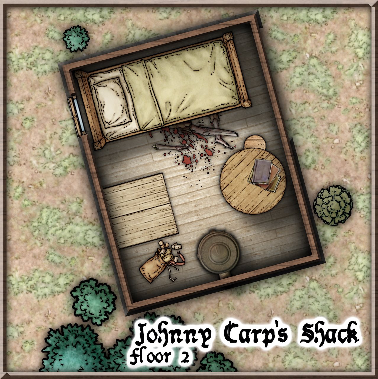 Nibirum Map: johnny carp's shack floor 2 by arsenico13