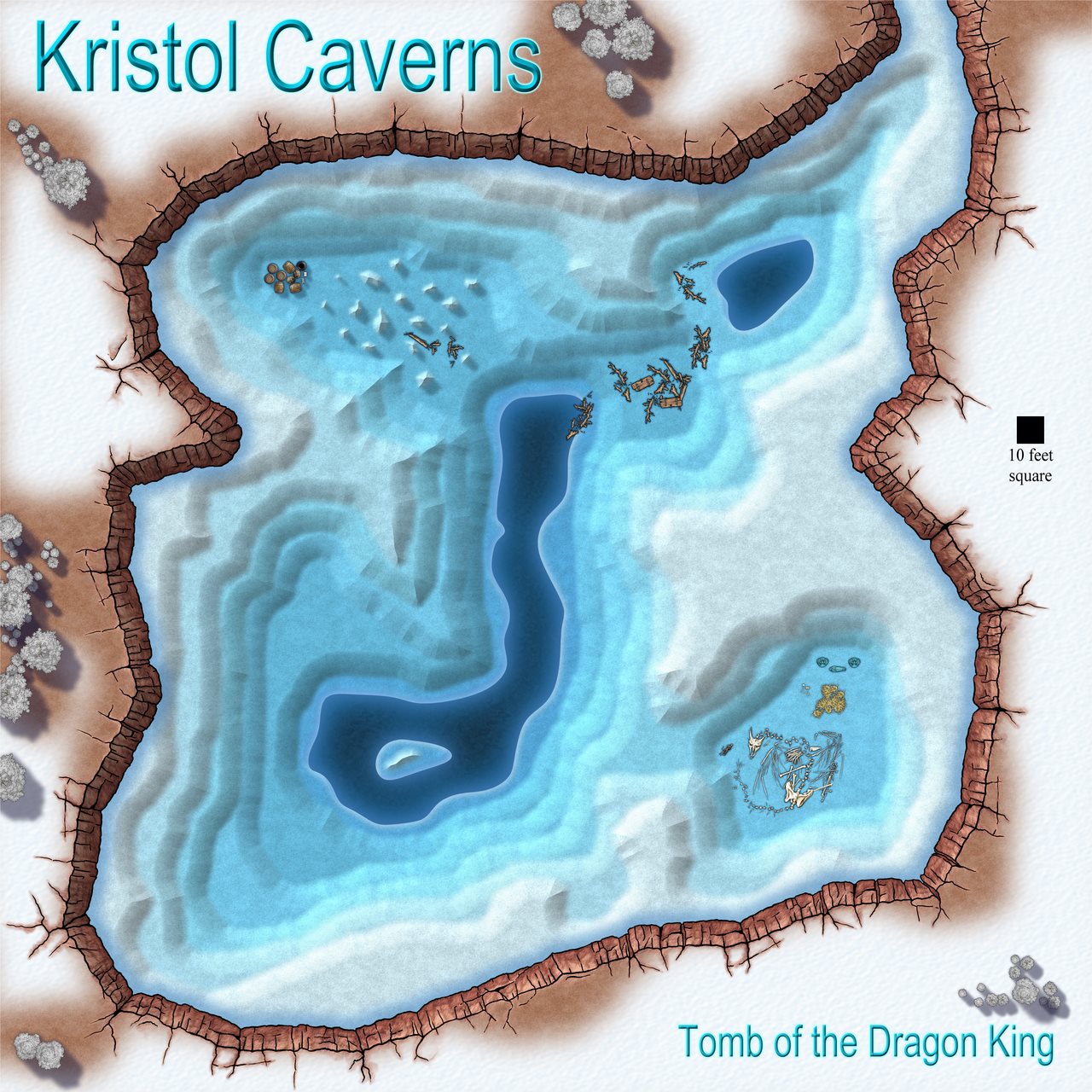 Nibirum Map: kristol caverns by Sue Daniel