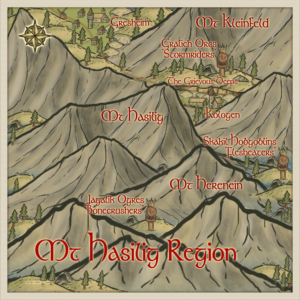 Nibirum Map: mt hasilig region by Quenten Walker