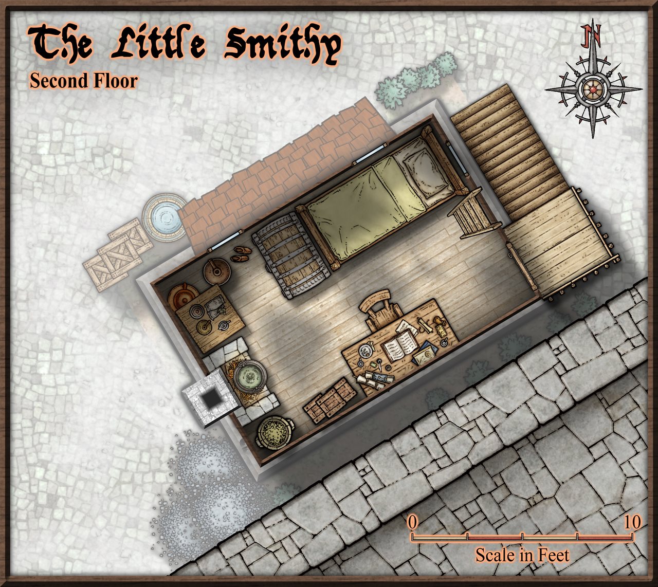Nibirum Map: the little smithy second floor by Monsen