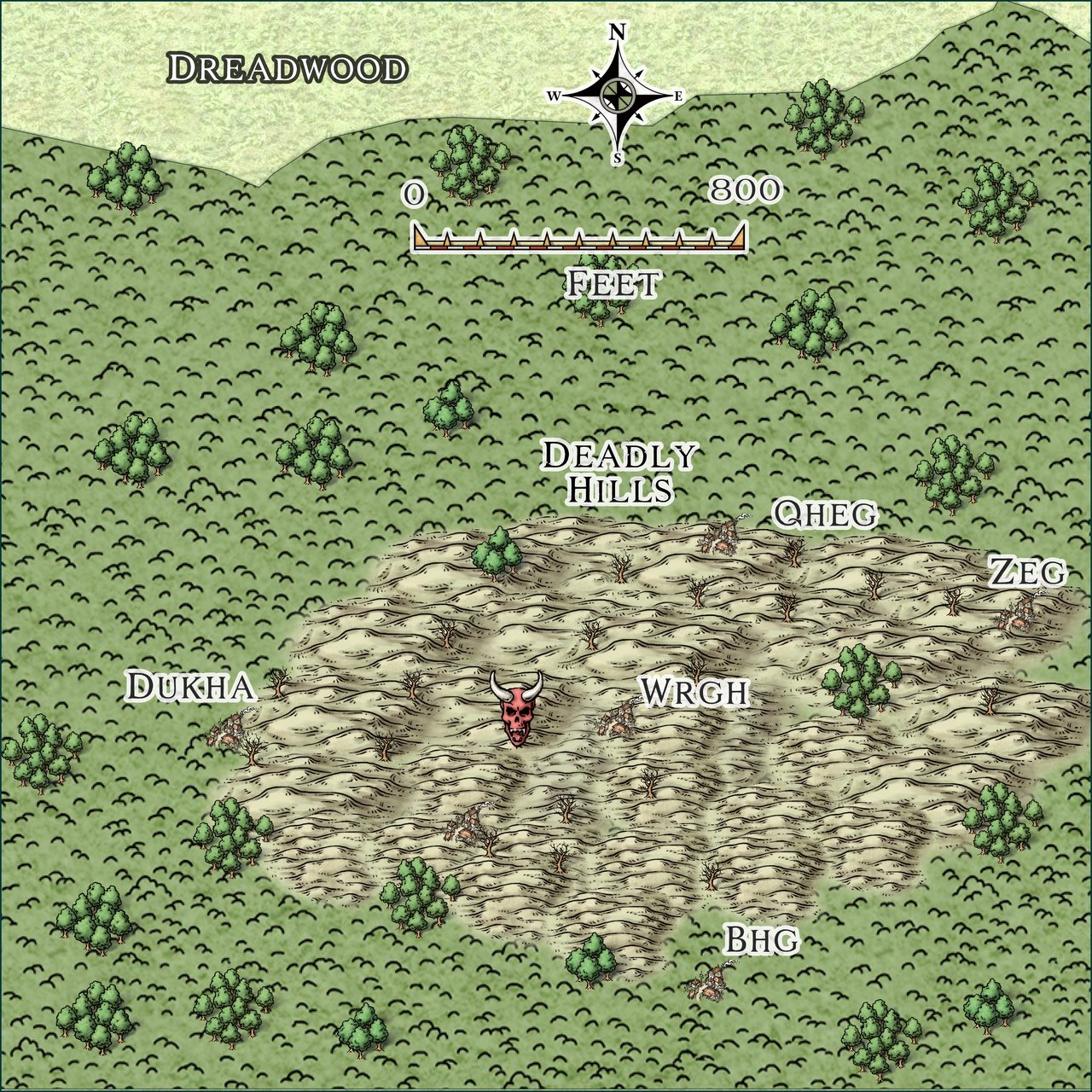 Nibirum Map: deadly hills by JimP
