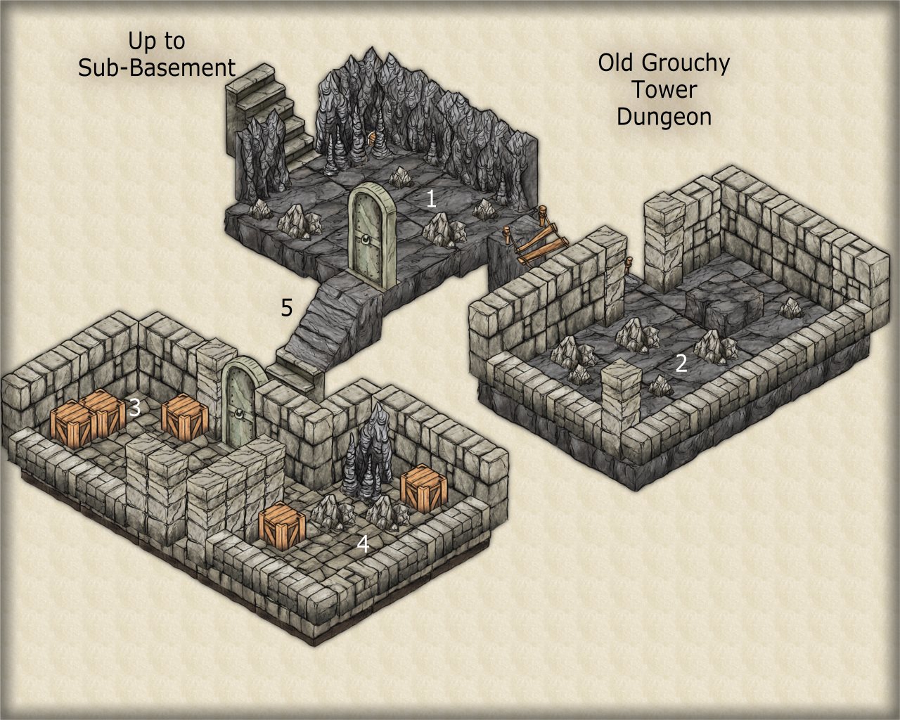 Nibirum Map: old grouchy tower dungeon by JimP