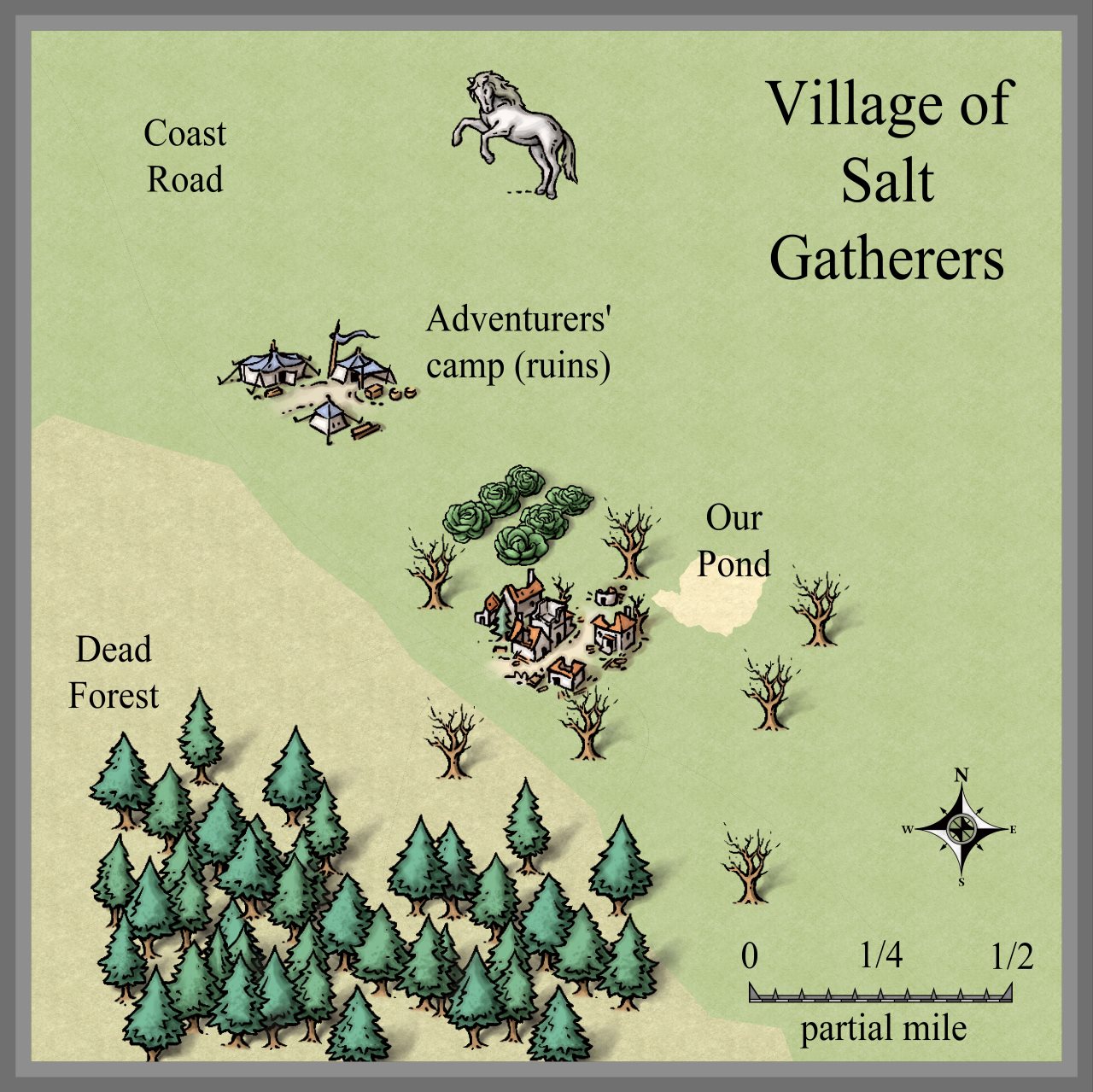 Nibirum Map: village of salt gatherers environs by JimP