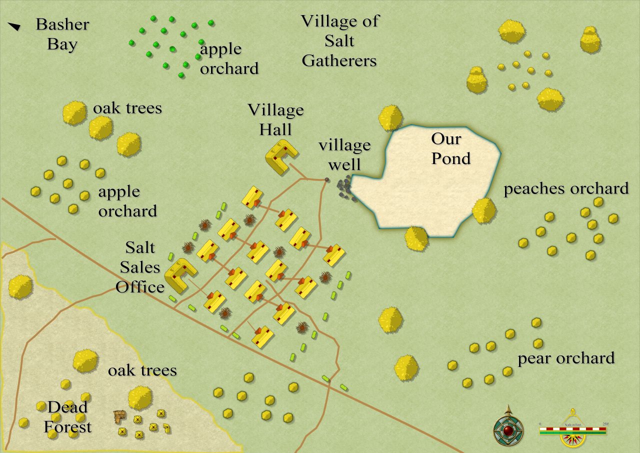 Nibirum Map: village of salt gatherers by JimP