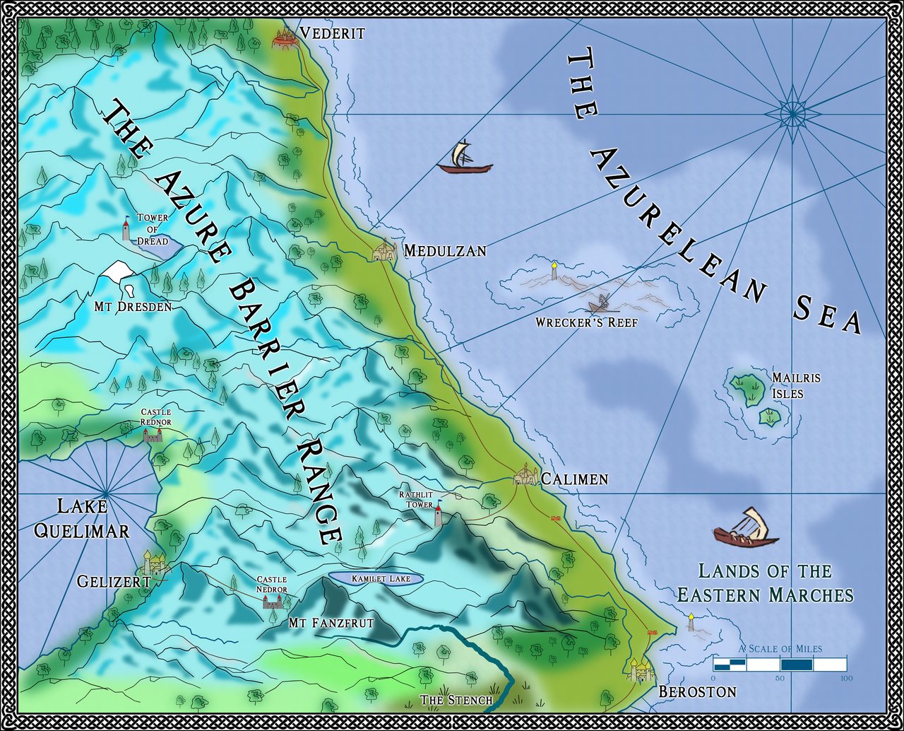 Nibirum Map: eastern marches by Quenten Walker