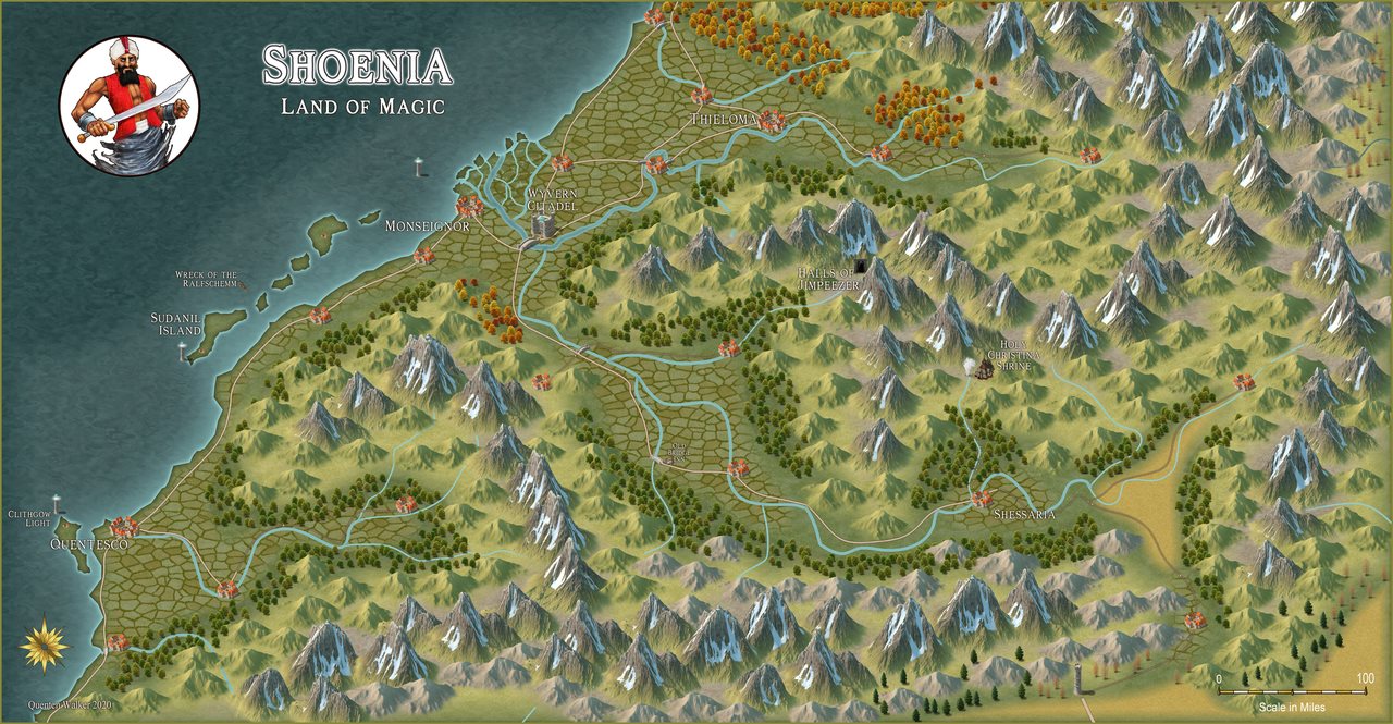 Nibirum Map: shoenia by Quenten Walker
