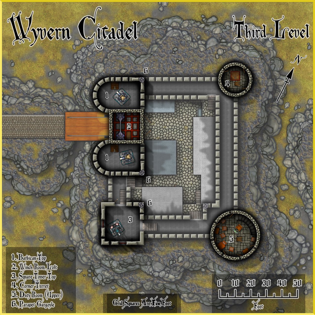 Nibirum Map: wyvern citadel - third level by Wyvern