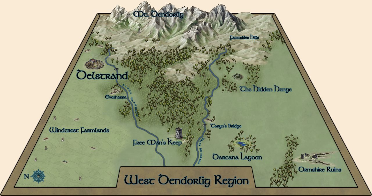 Nibirum Map: West Dendorlig by Lorelei